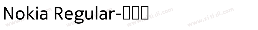 Nokia Regular字体转换 Nokia Regular字体转换